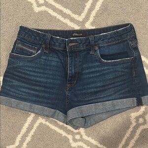 STS Blue Jean Shorts Classic Blue Cuffed Hem